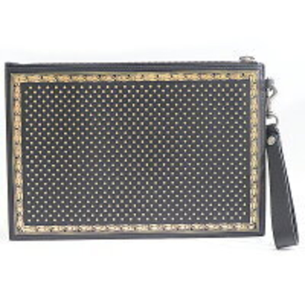 Gucci gold clutch black bag GUCCY